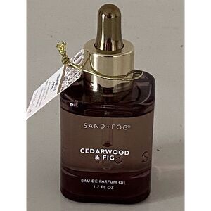 Sand + Fog Eau De Parfum Oil 1.7 fl oz Cedarwood & Fig Lemon Violet Amber NEW
